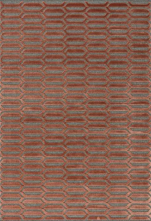 Brinker Graphix (dessin 949) vloerkleed – Grey/Red